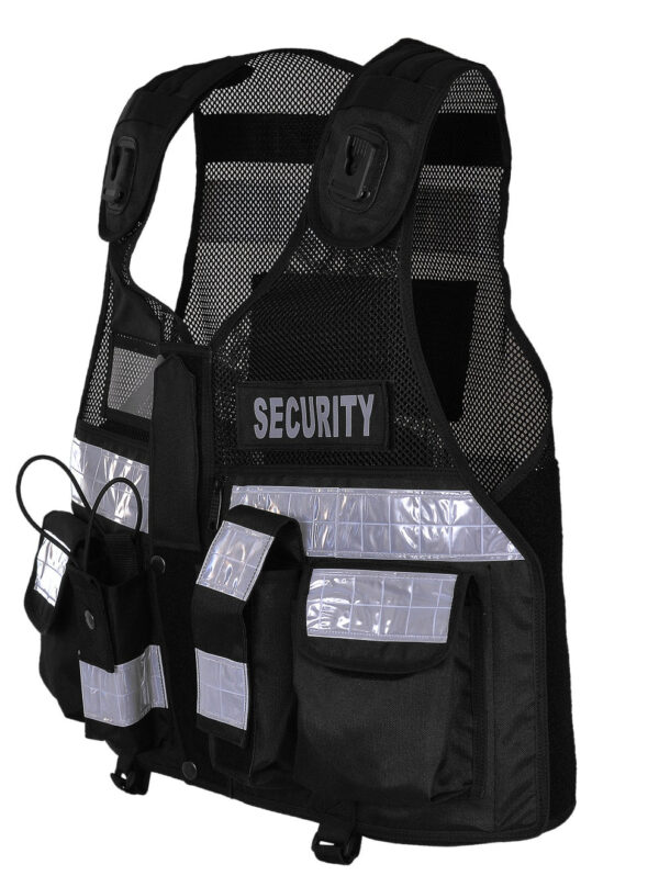 Hi-Vis Black Tactical Vests - Image 3