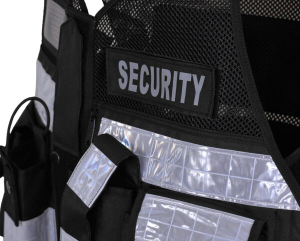 Hi-Vis Black Tactical Vests - Image 2