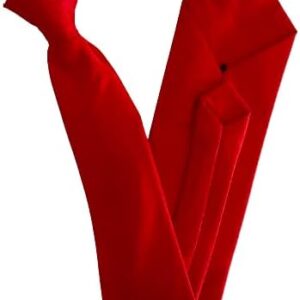 Red Security Clip On Tie