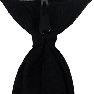 Black Security Clip On Tie