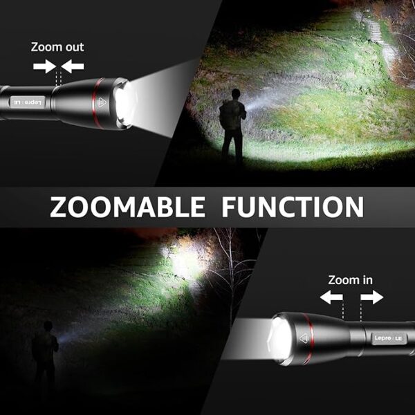 UltraBright Pro Rechargeable Torch – 15000 Lux LED Flashlight - Image 5