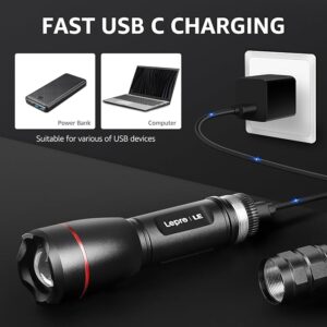 UltraBright Pro Rechargeable Torch – 15000 Lux LED Flashlight