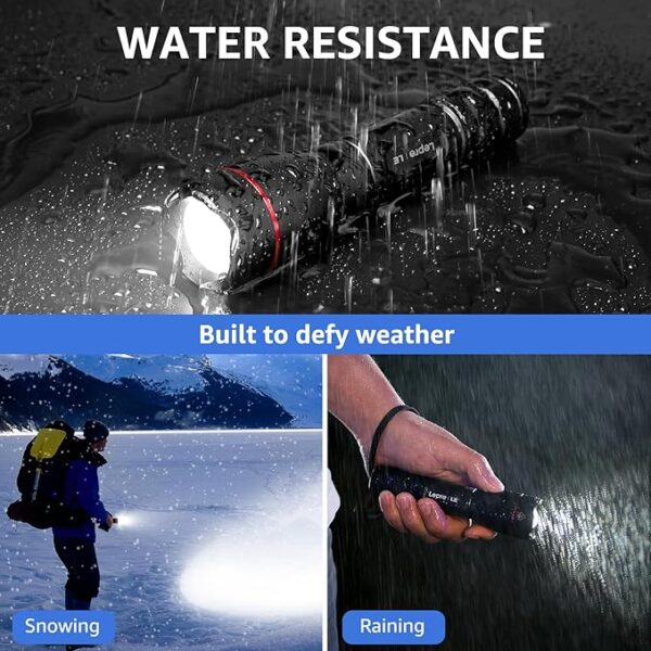 UltraBright Pro Rechargeable Torch – 15000 Lux LED Flashlight - Image 4