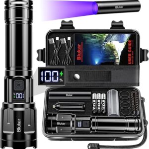 Lepro LED Torch Rechargeable – 15000 Lux, 5 Modes, Adjustable Focus, IPX4 Waterproof