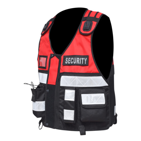 Red & Black Tactical Vest - Image 2